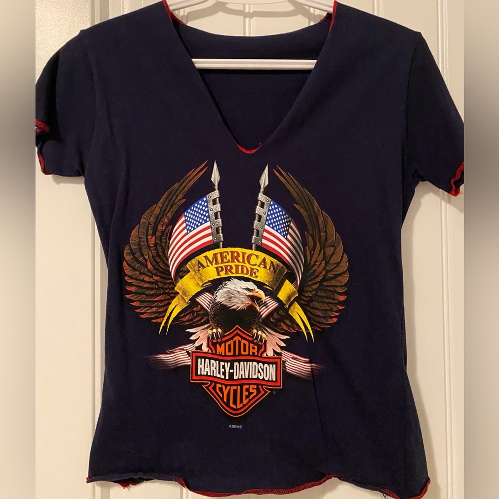 Women’s Harley-Davison Short Sleeve-Size S Quick Shipping